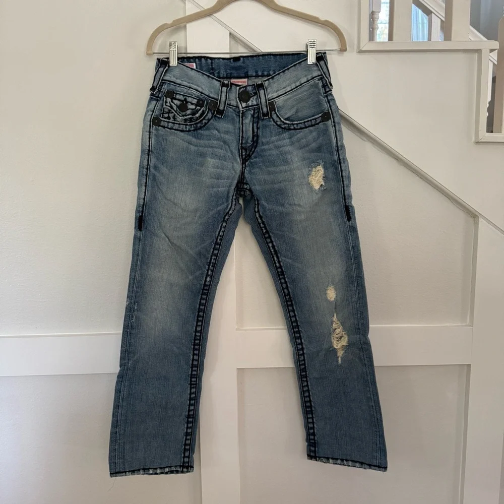 True Religion Distressed Men's Jeans - Waist size 28